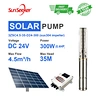 Stainless Steel 3 Inch DC Solar Screw Deep Well Submersible Water Pump for Agriculture